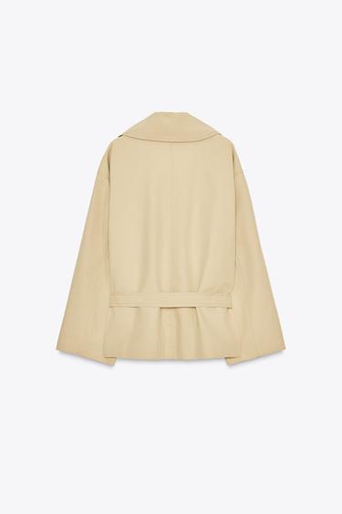 TRENCH CEINTURE - Marron clair de Zara - Image 8