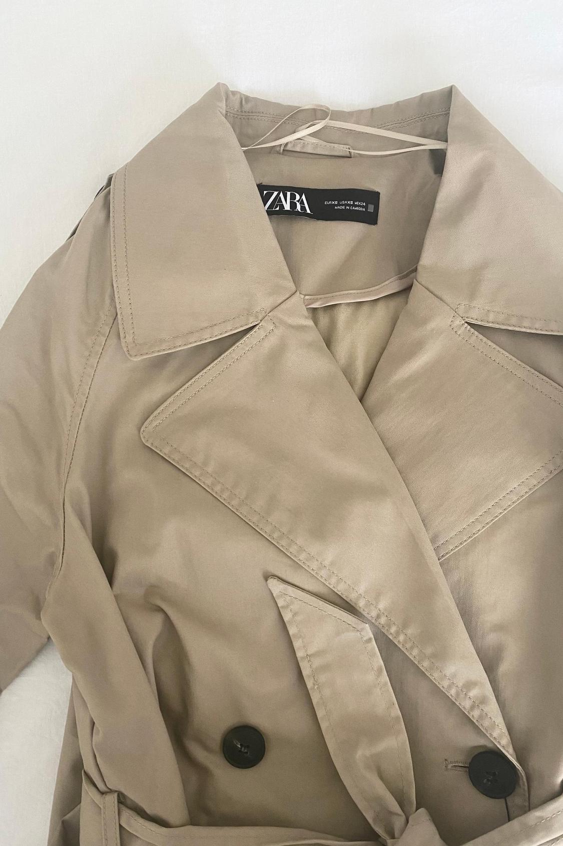 DOUBLE-BREASTED TRENCH COAT WITH BELT - Image 4