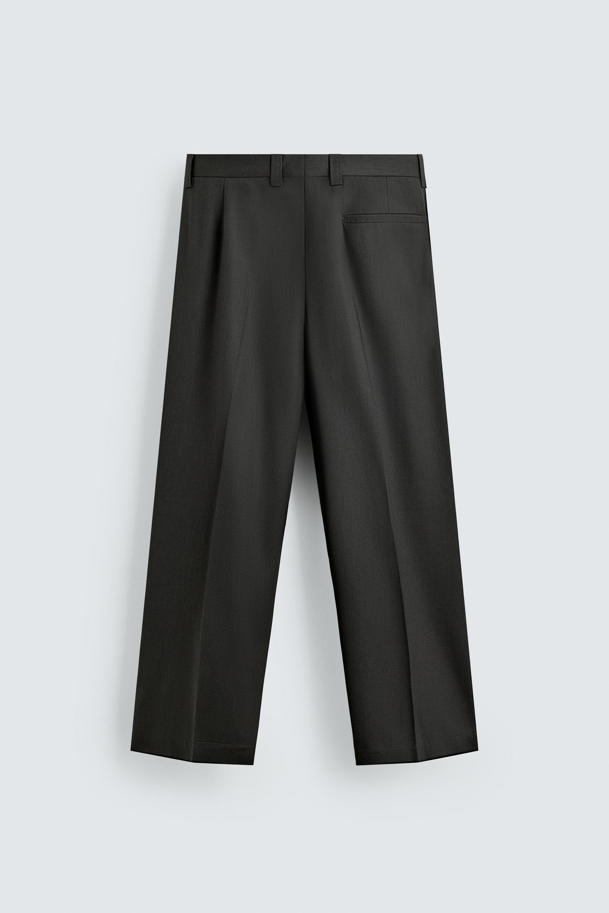 WOOL BLEND SUIT PANTS