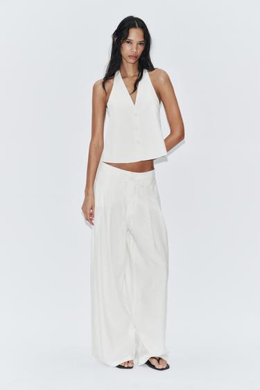 Women's High Waisted Pants | ZARA United States Women's High Waisted Pants | ZARA United States