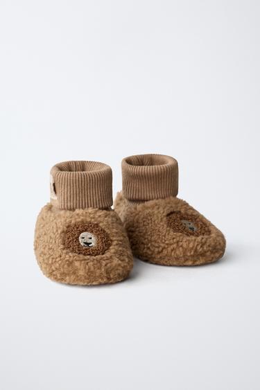 CHAUSSONS D’INTÉRIEUR ANIMAUX - Marron de Zara - Image 2