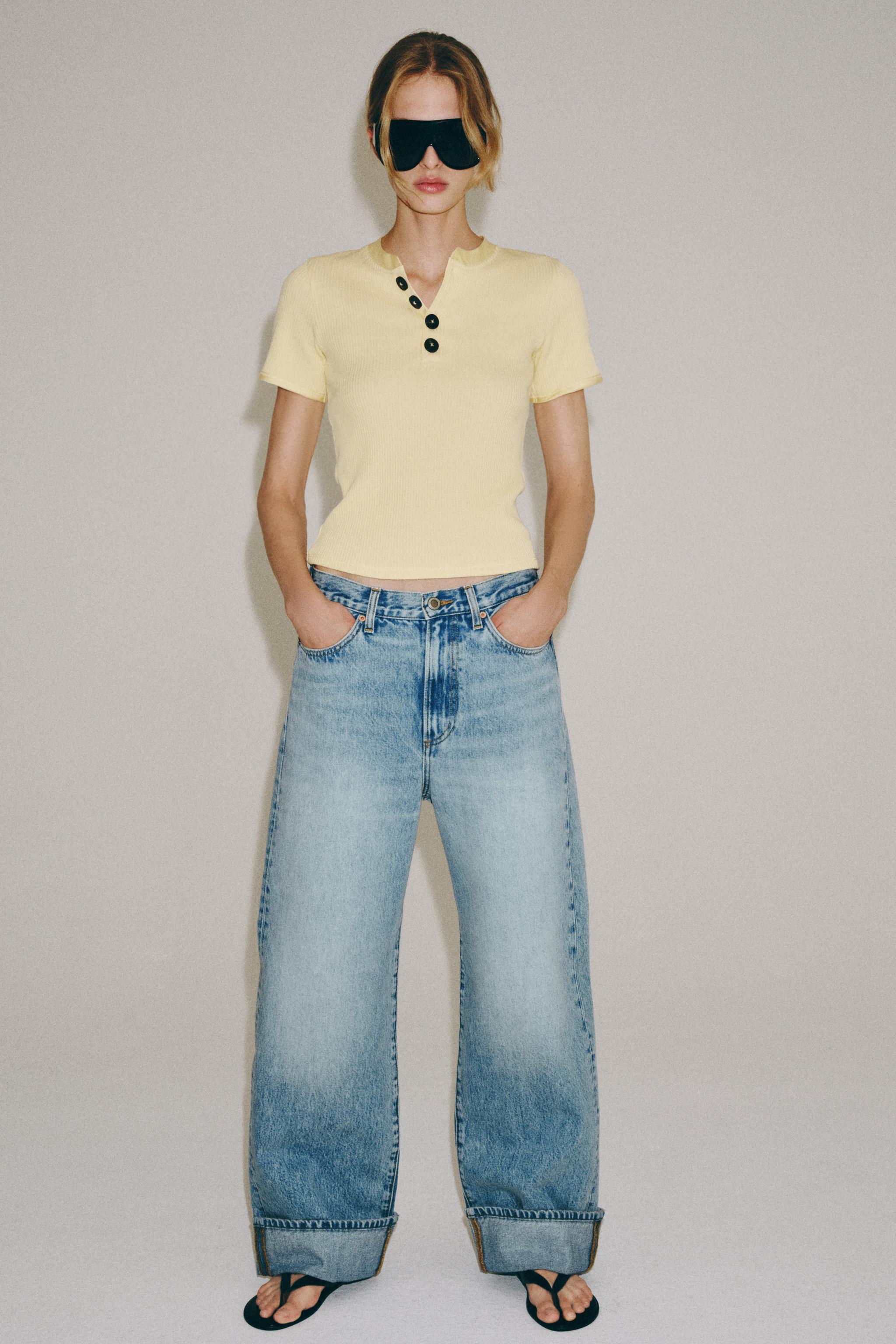 COTTON BUTTON T-SHIRT