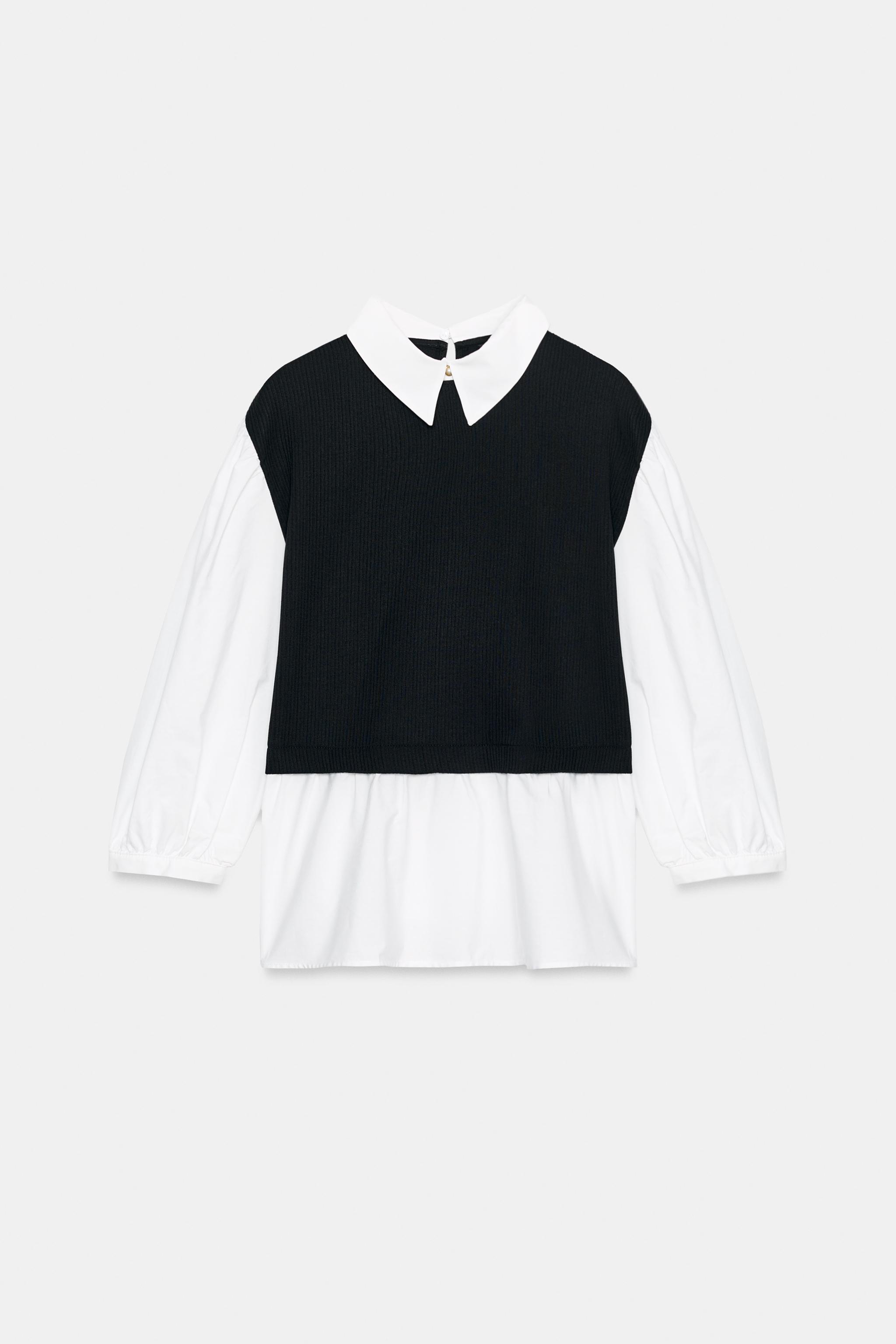 CONTRASTING POPLIN SHIRT