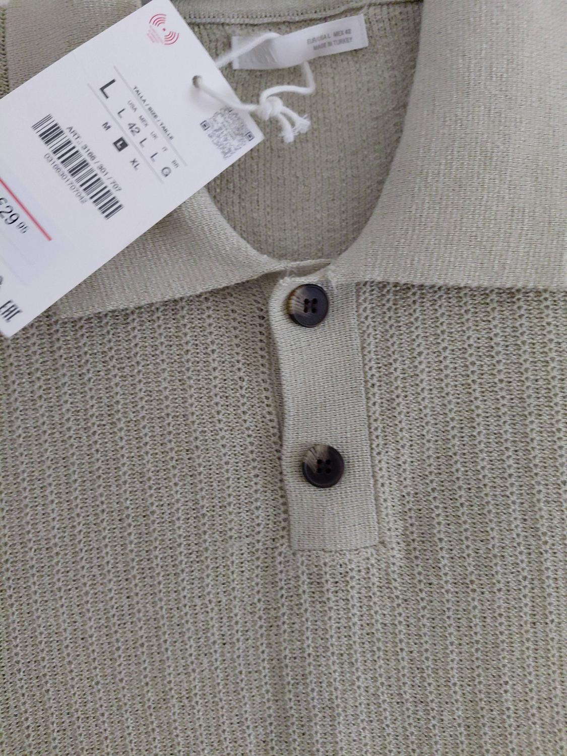 REGULAR FIT KNIT TEXTURED POLO SHIRT - Image 3
