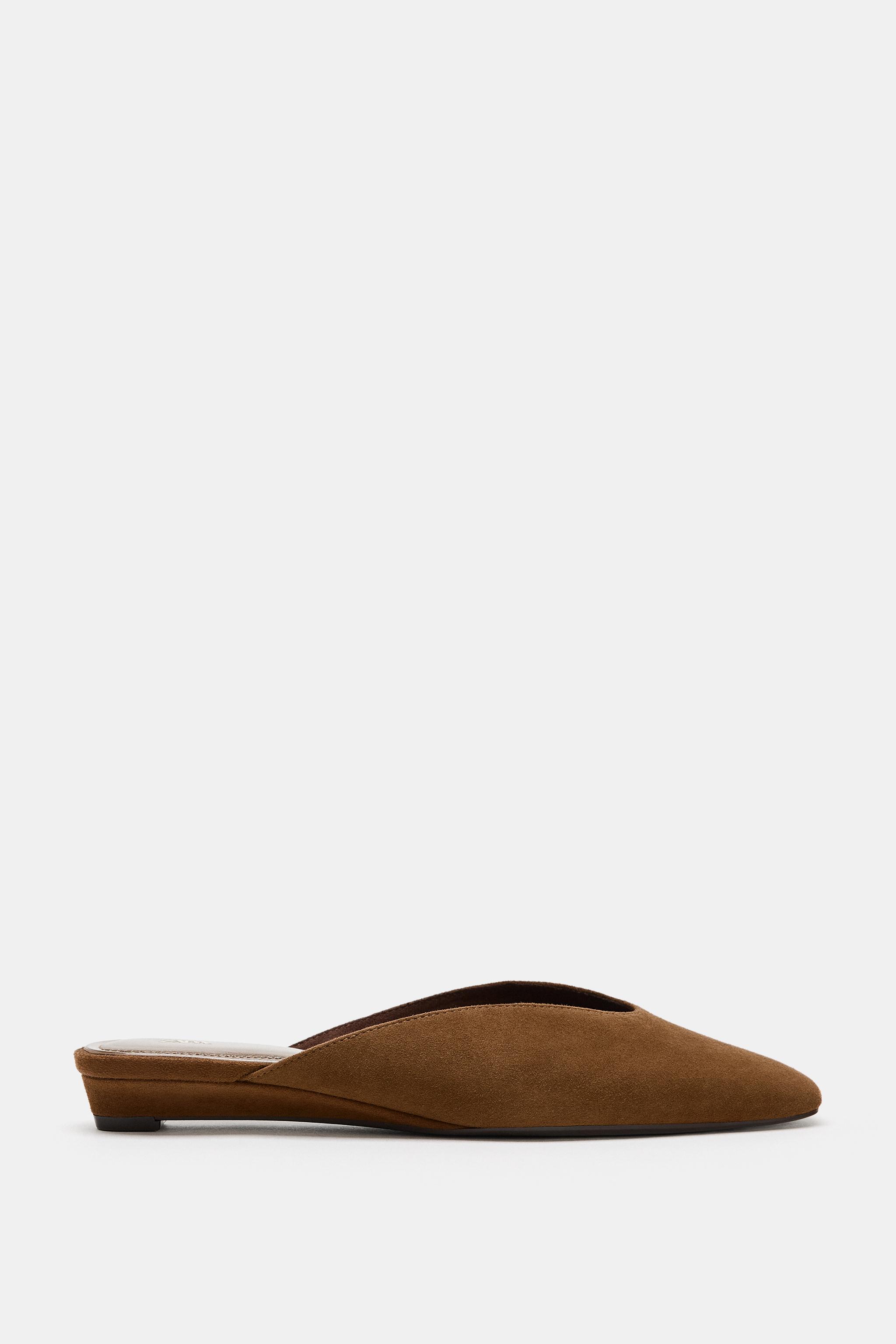 Обувь Zara SUEDE WEDGE SLINGBACKS — фото 3