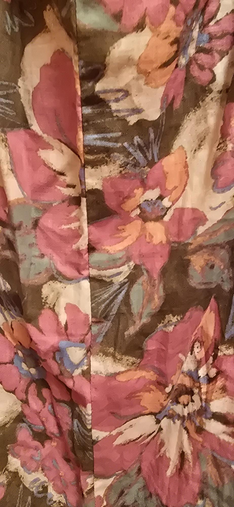 LINEN BLEND FLORAL PRINT DRESS - Image 3