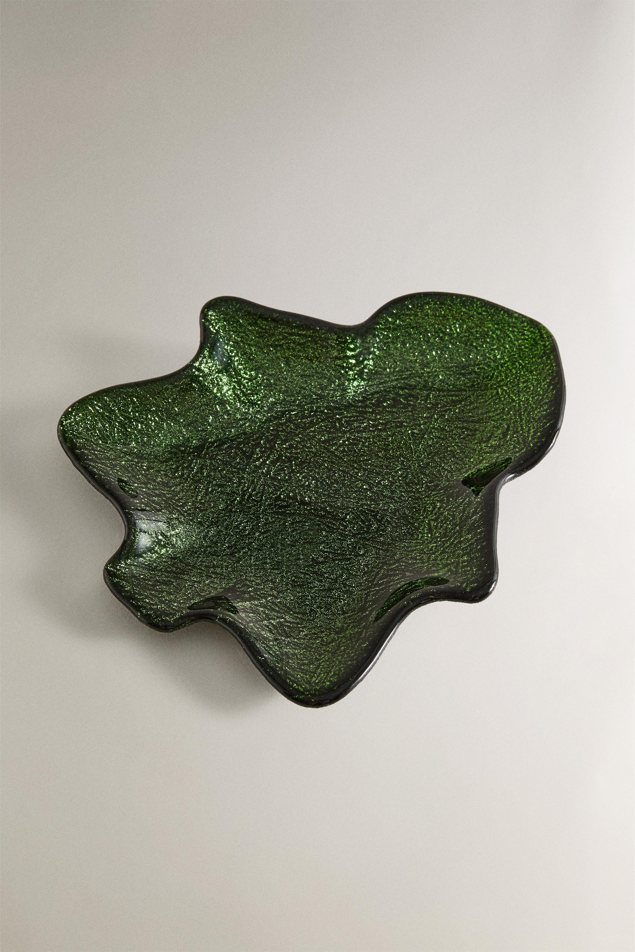 CHRISTMAS TREE GLASS BOWL