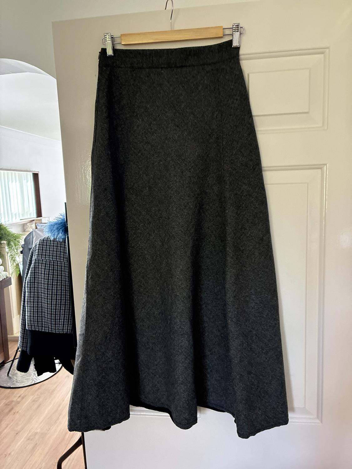 ZW COLLECTION WOOL BLEND CAPE SKIRT - Image 3