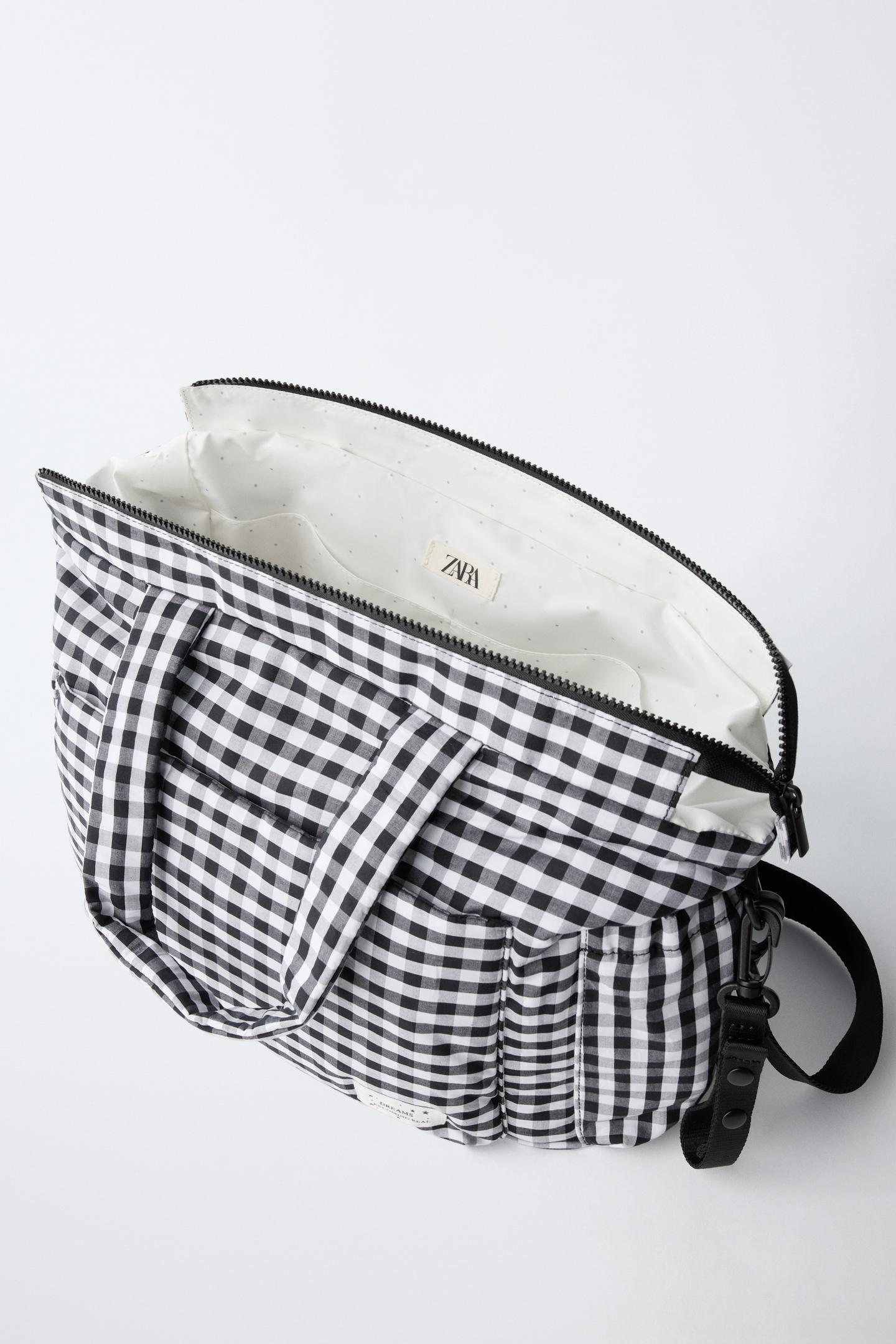 Детская сумка Zara Plaid Maternity, цвет: Чёрный — фото 4