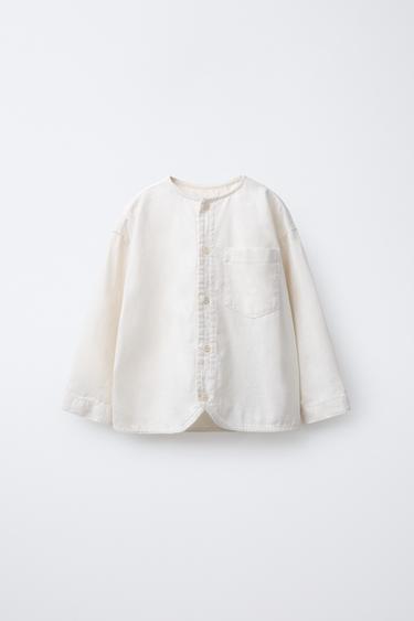 ΠΟΥΚΑΜΙΣΟ ΜΕ ΓΙΑΚΑ ΜΑΟ SOFT TOUCH - Εκρού του Zara