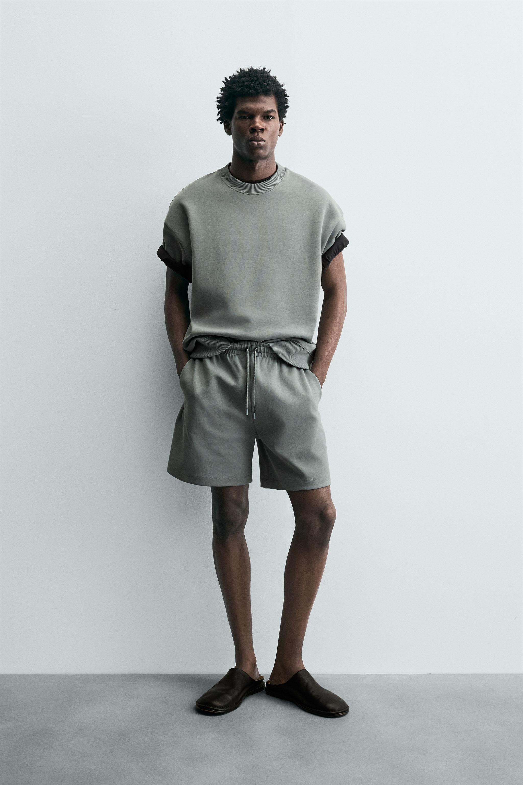 TECHNICAL INTERLOCK BERMUDA SHORTS - Sand | ZARA South Africa