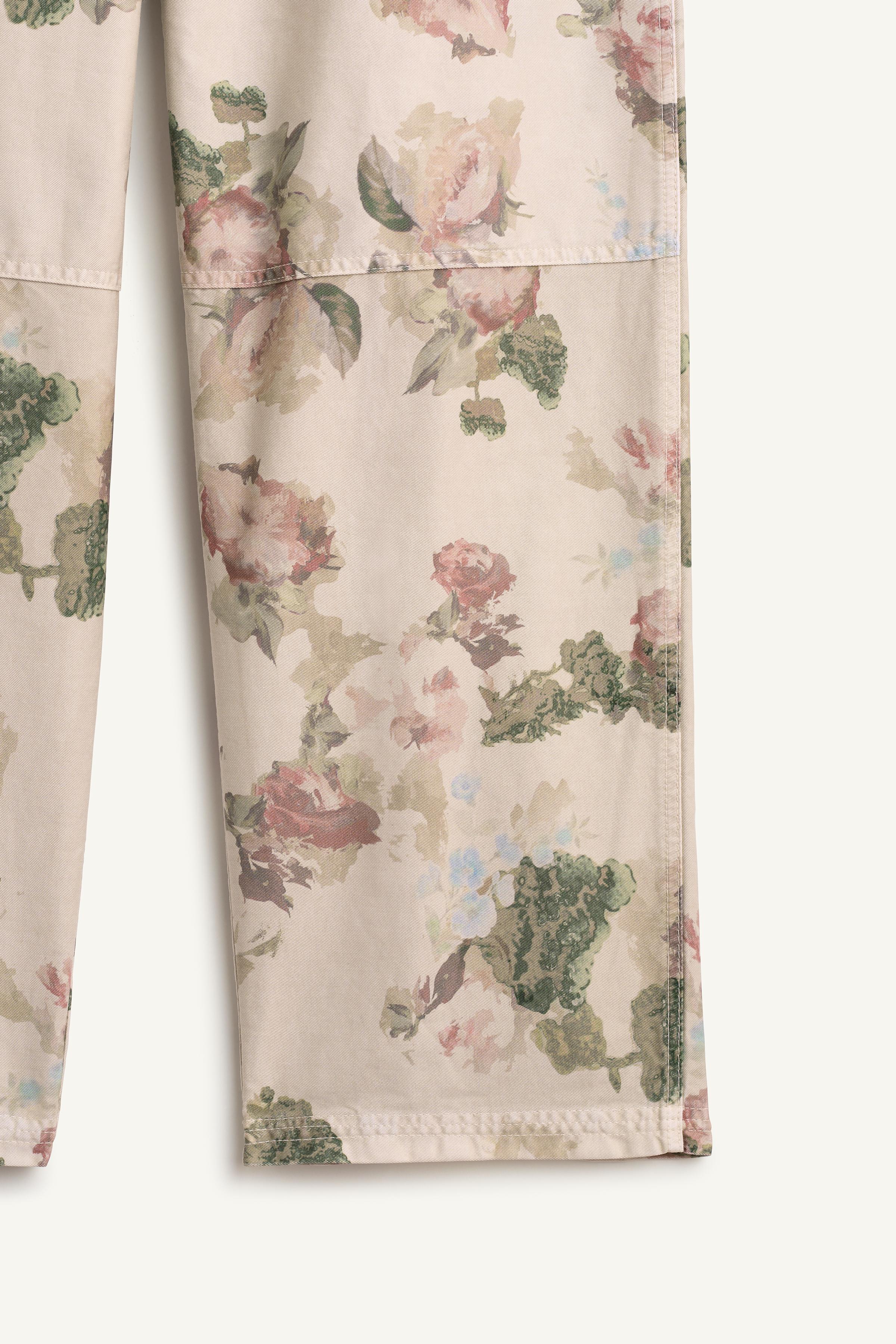 Мужские брюки Zara FLWR CRPNT PNT — фото 10