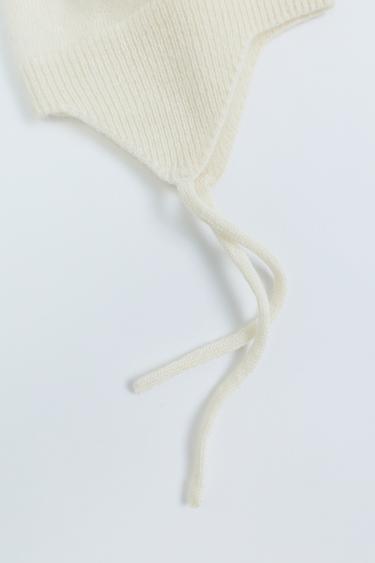 ZARA TIMELESS - 100% CASHMERE BONNET — Mid-ecru 2