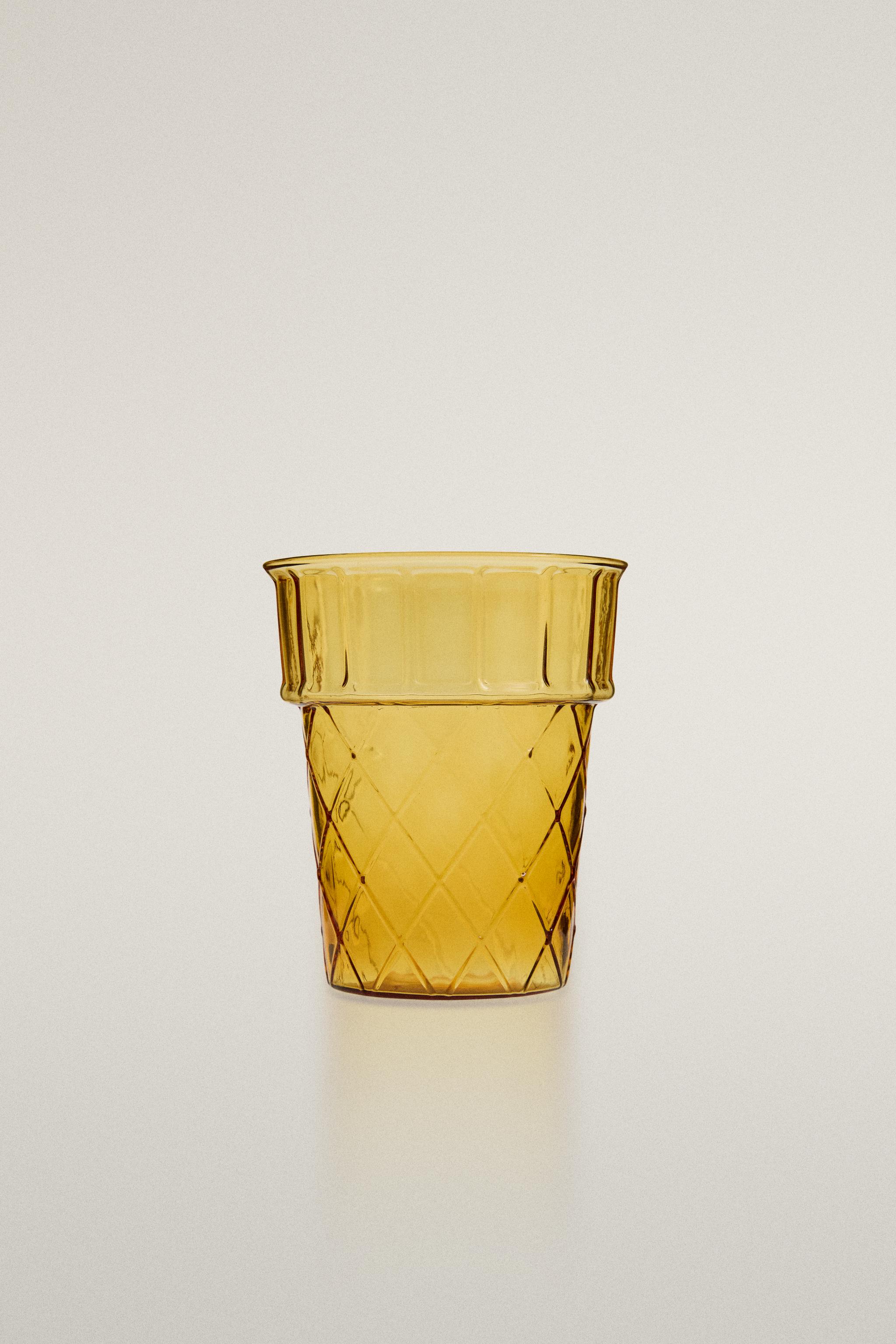 ICE CREAM BOROSILICATE GLASS TUMBLER - Orange | ZARA Canada