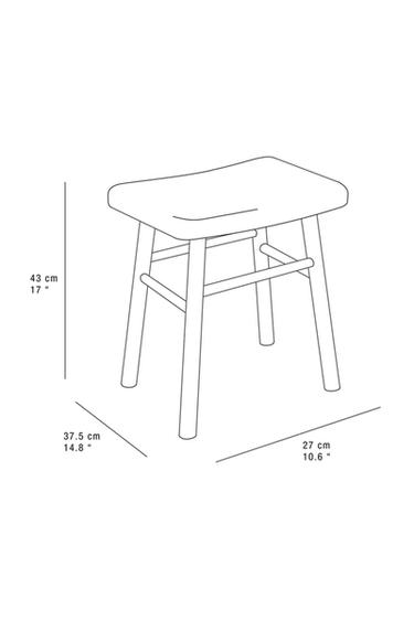 TABOURET MARTELÉ - Marron foncé de Zara - Image 5