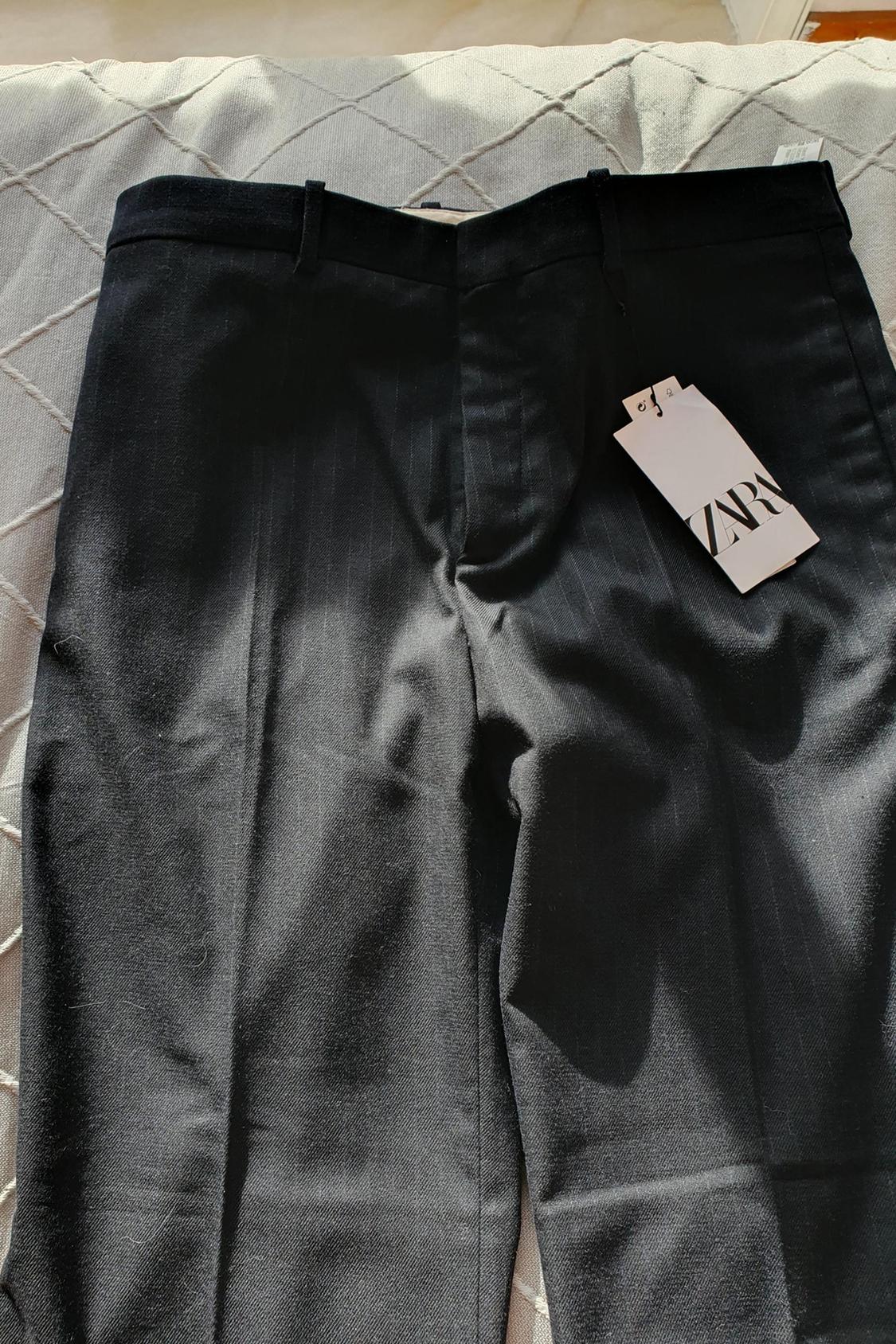 PINSTRIPED SLIM TROUSERS - Image 2