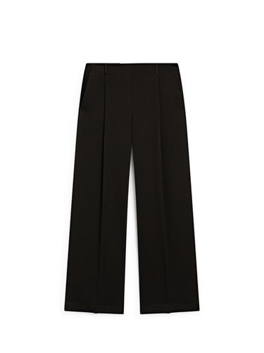 Pantalon large fluide - STUDIO - Noir de Zara