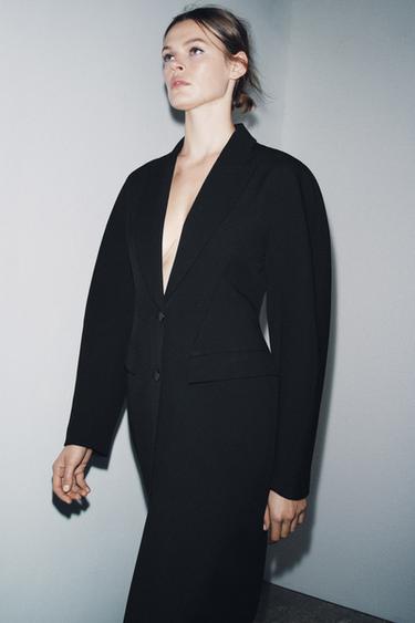 MANTEAU CINTRÉ ZW COLLECTION - Noir de Zara - Image 1
