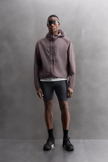REFLECTIVE WINDBREAKER JACKET - Purple by Zara
