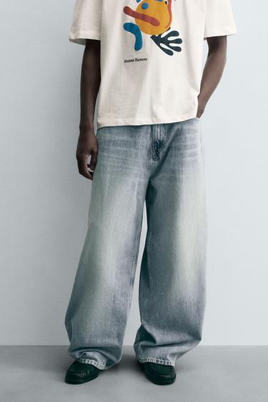 BAGGY FIT JEANS - Light blue by Zara