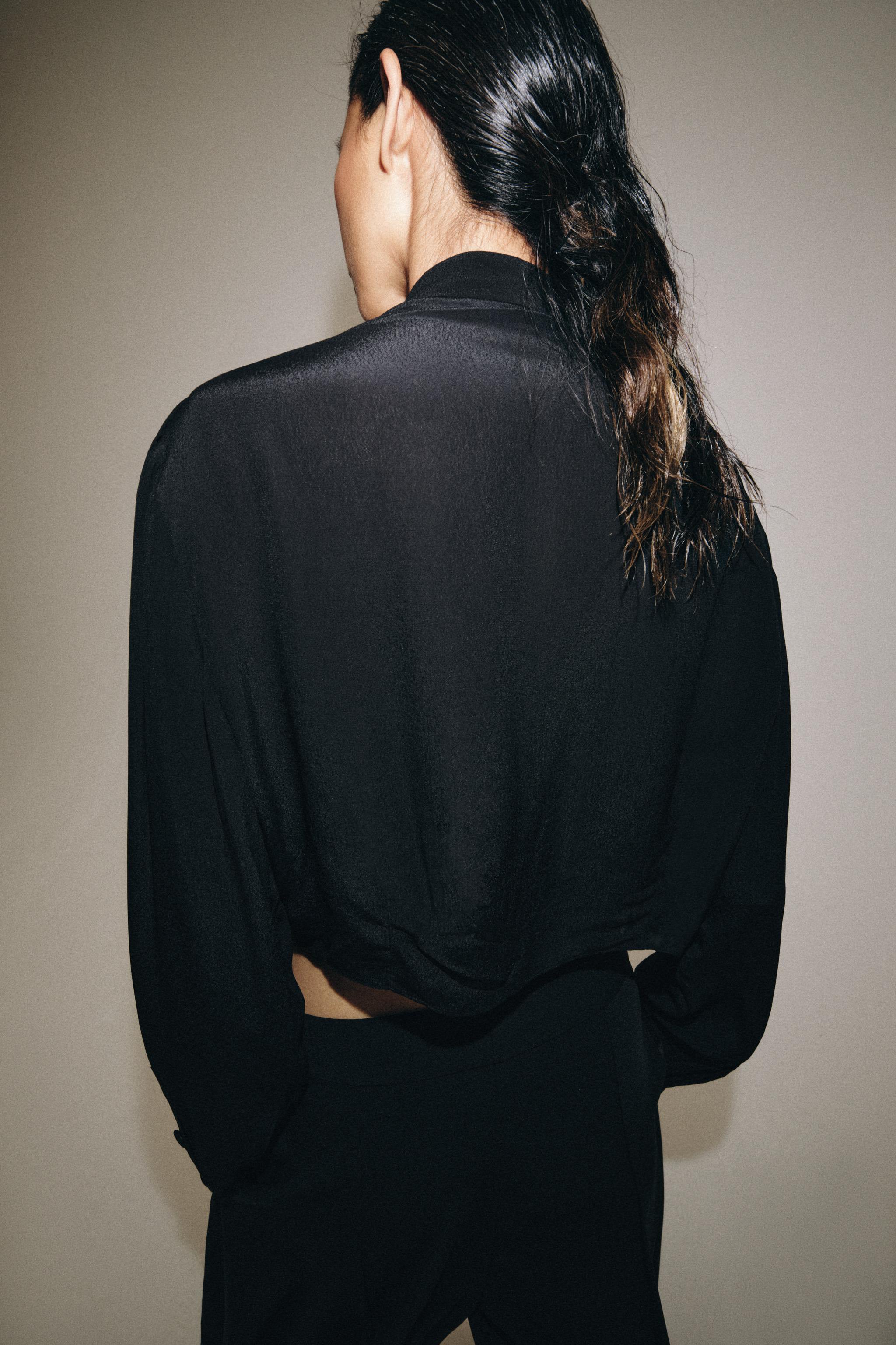 ZW COLLECTION RUFFLED CROP SHIRT