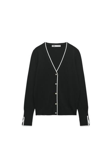 BUTTONED KNIT CARDIGAN