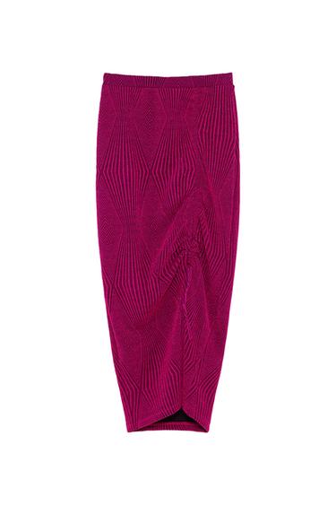 JACQUARD SKIRT WITH SHIMMER DETAIL