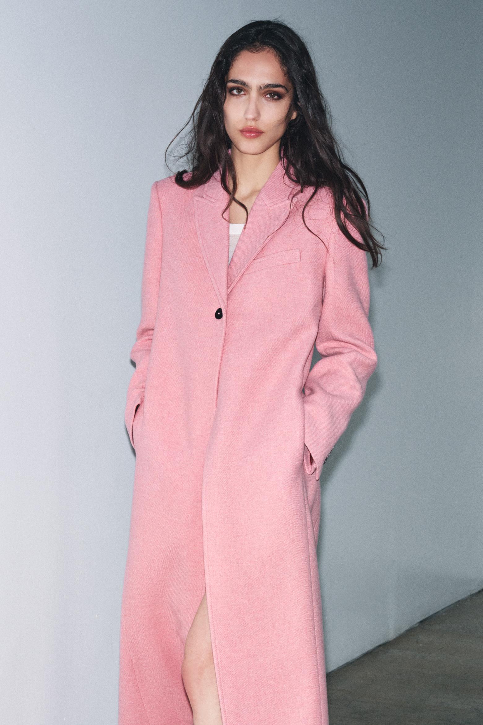 ZW COLLECTION LIMITED EDITION LONG COAT - Pink | ZARA United States