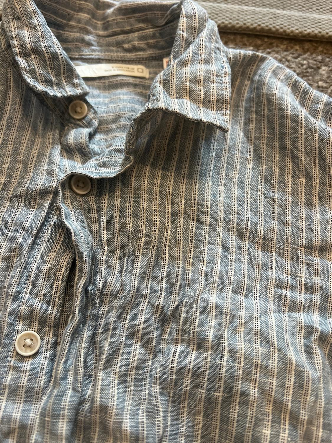 100% LINEN STRIPED SHIRT - Image 2