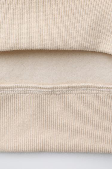 NUMBER STUD SWEATSHIRT - Ecru by Zara - Image 3