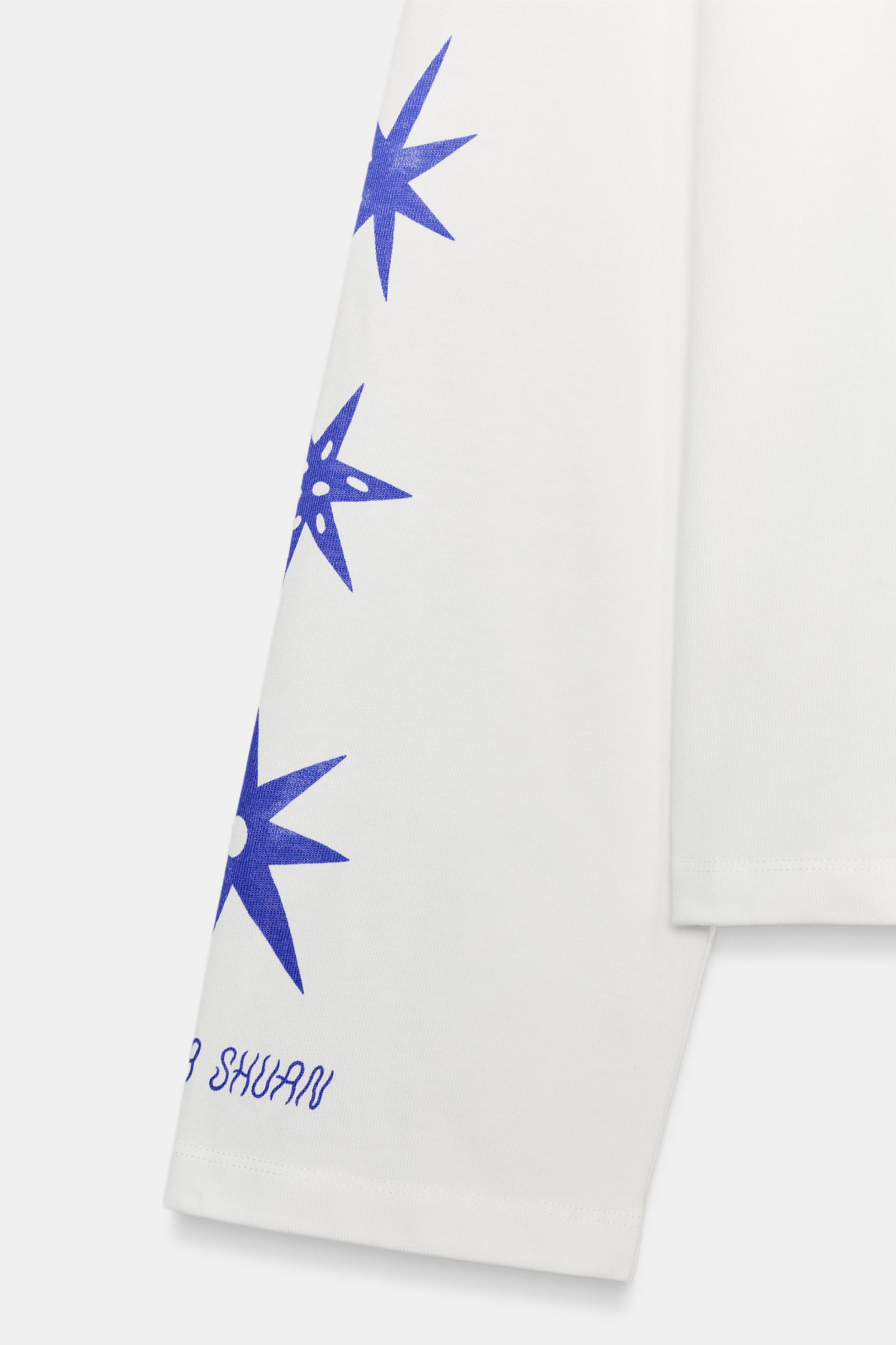 AGUSTINA SHUAN PRINTED LONG SLEEVE T-SHIRT