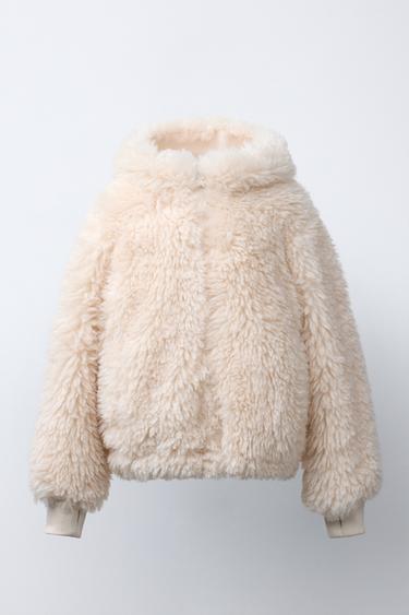 FAUX FUR SKI COLLECTION JACKET - Ecru by Zara