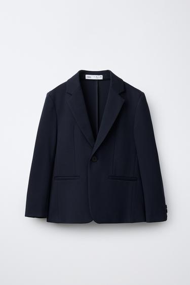 Zara COMFORT SUIT JACKET - Navy blue