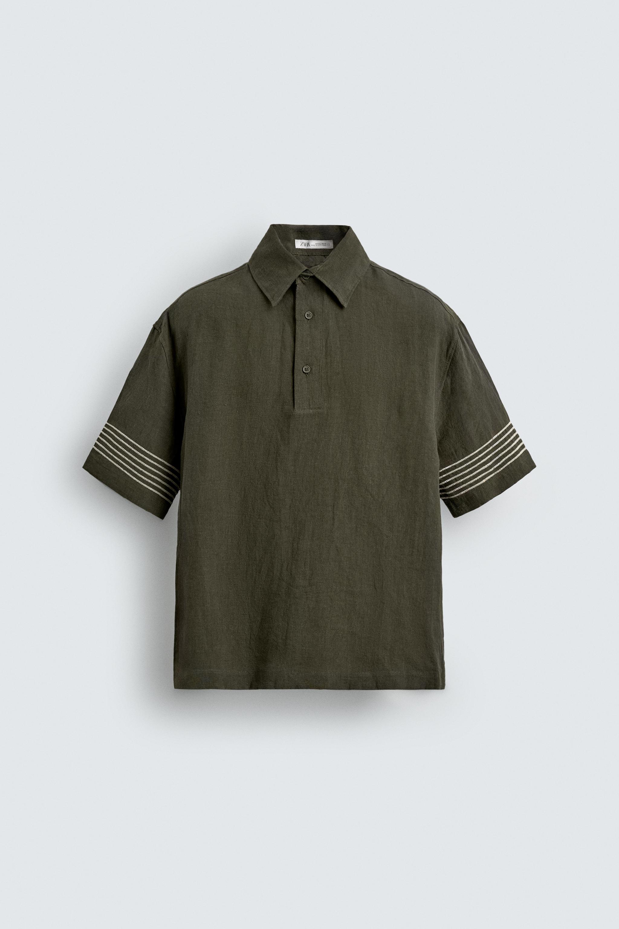 100% LINEN POLO SHIRT