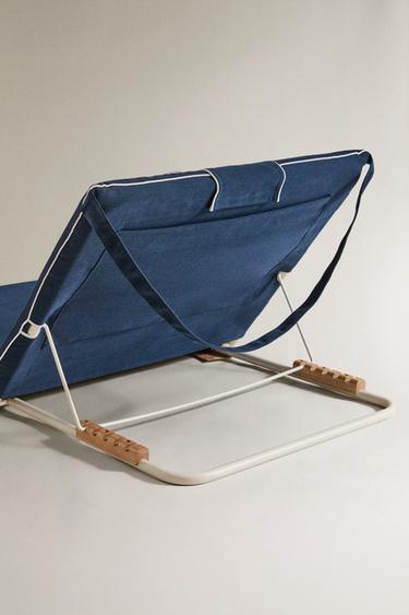 XXL-WIDE FOLDING BEACH LOUNGER - Blue by Zara - Image 2
