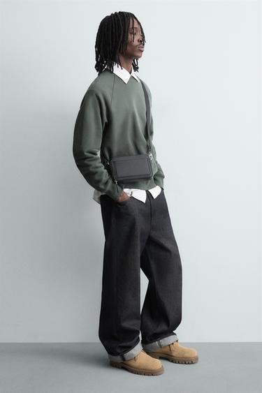 TEXTURED CROSSBODY BAG - Black by Zara - Image 0