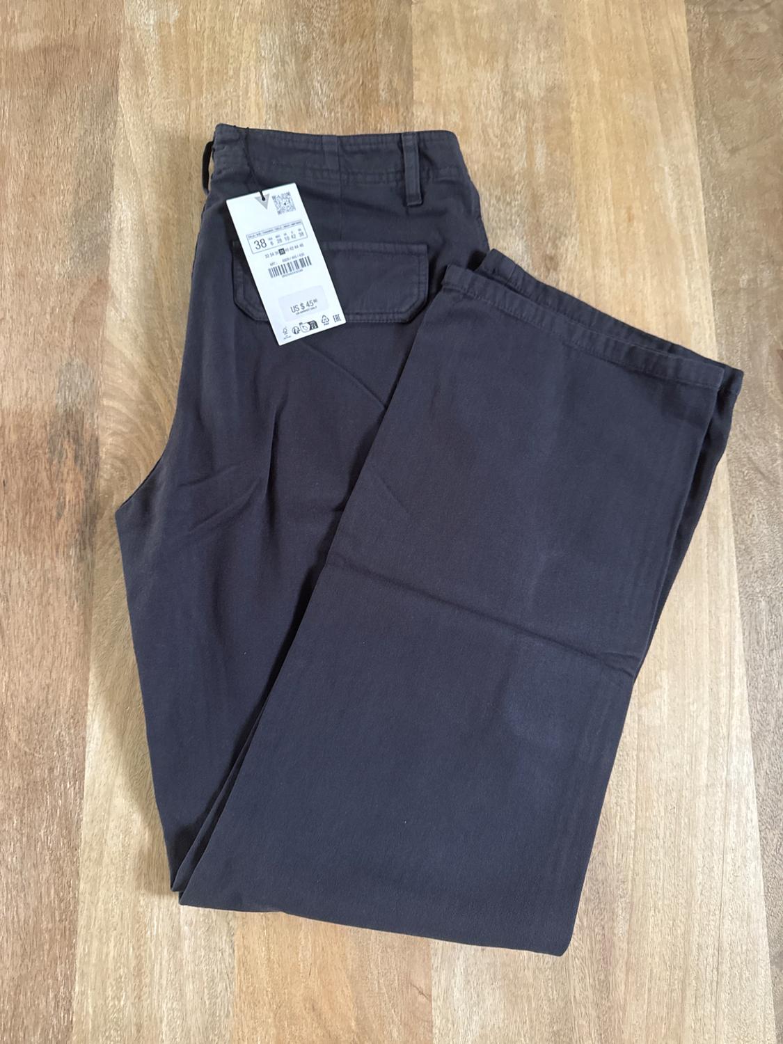 HIGH-RISE STRAIGHT-FIT TRF CARGO TROUSERS - Image 3