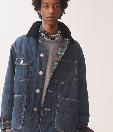 VESTE DE GRANGE RÉVERSIBLE KARL TEMPLER - Bleu de Zara - Image 10