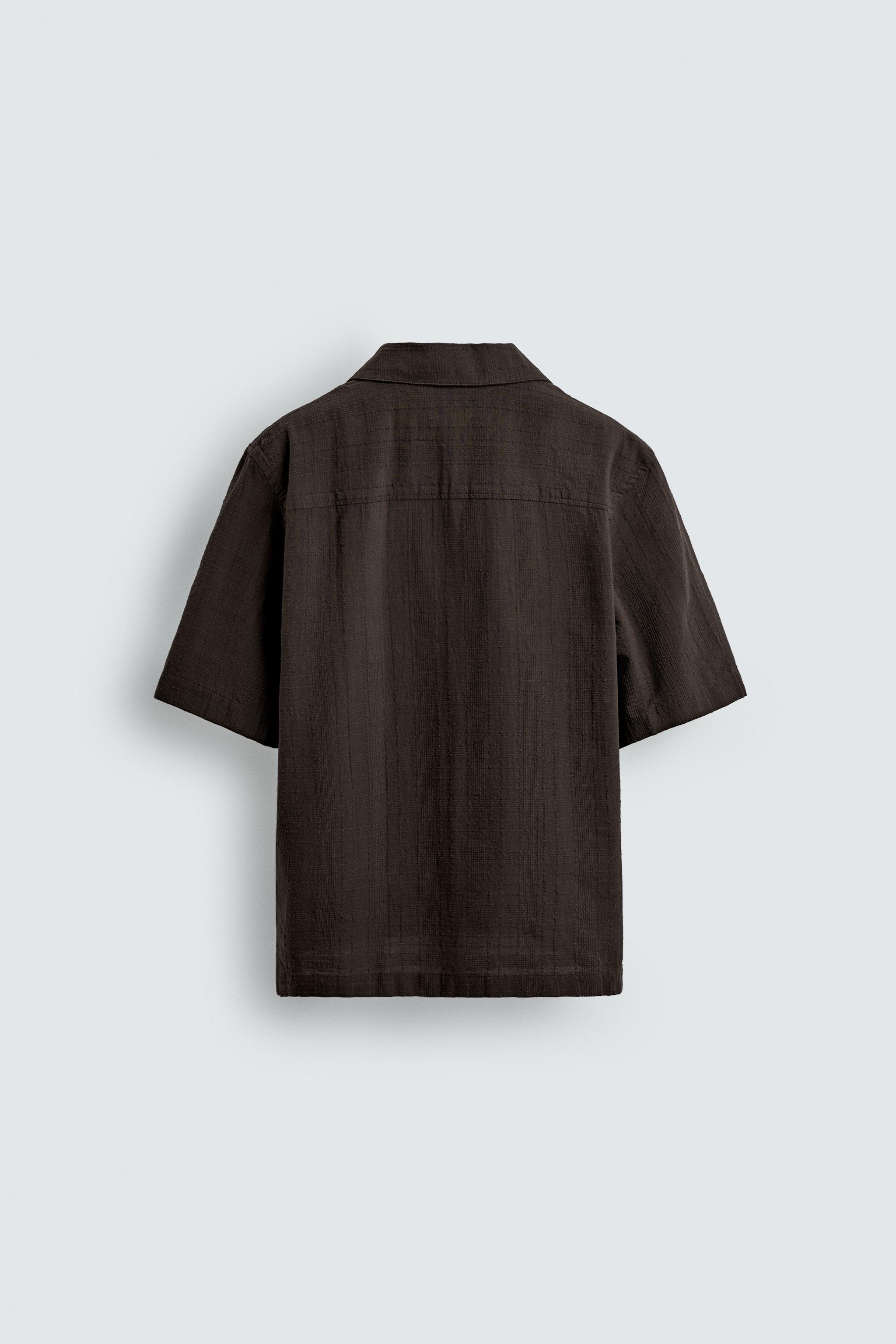 REGULAR FIT TEXTURED SHIRT