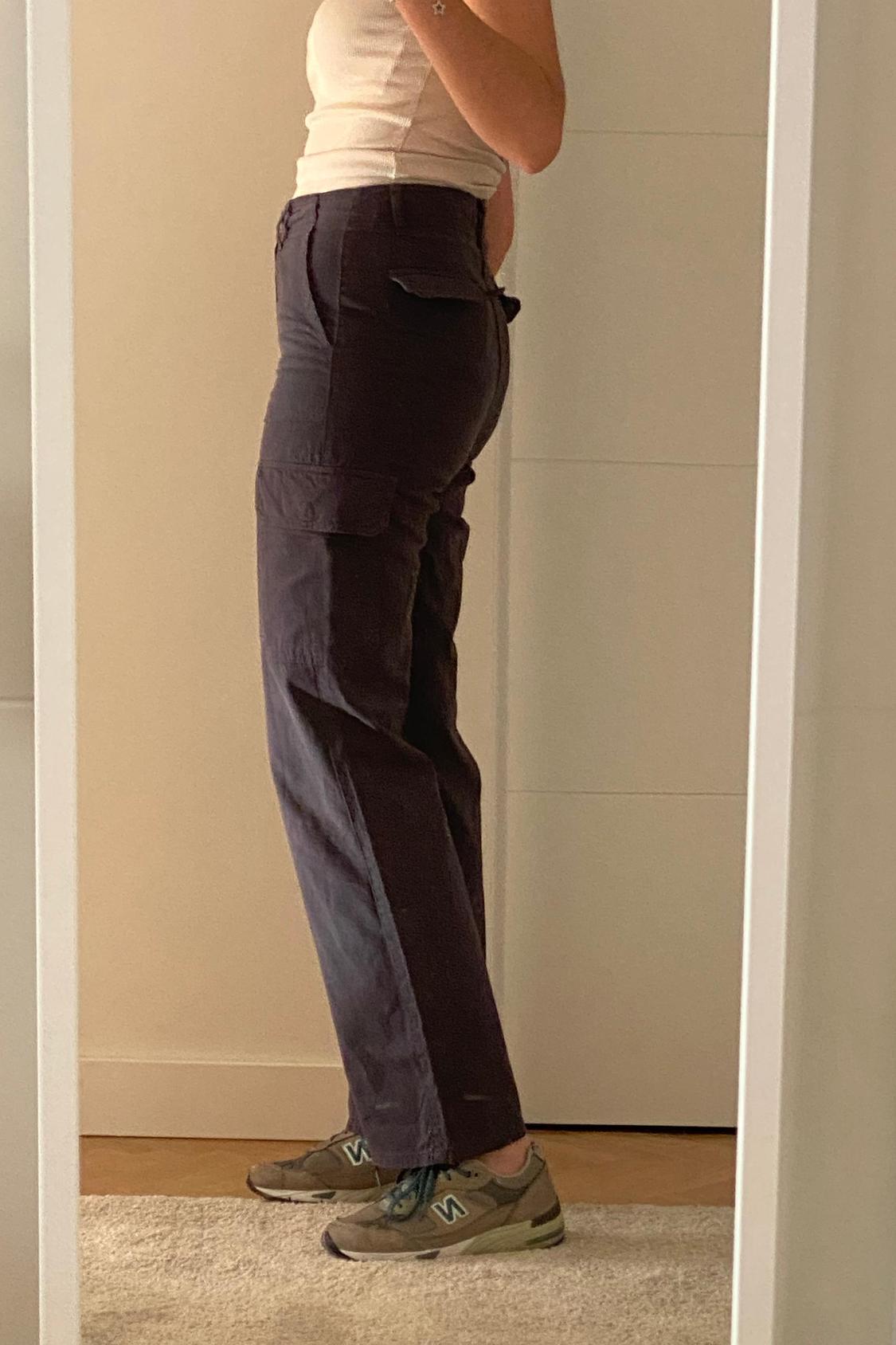 PANTALON CARGO RECTO AZUL - Image 2
