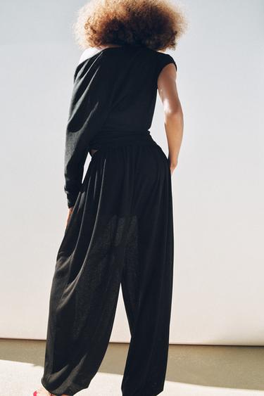 FLOWING ASYMMETRIC TOP - Black by Zara - Image 2