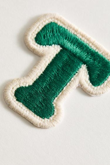 THERMO-ADHESIVE LETTER T PATCH - Blue by Zara - Image 2