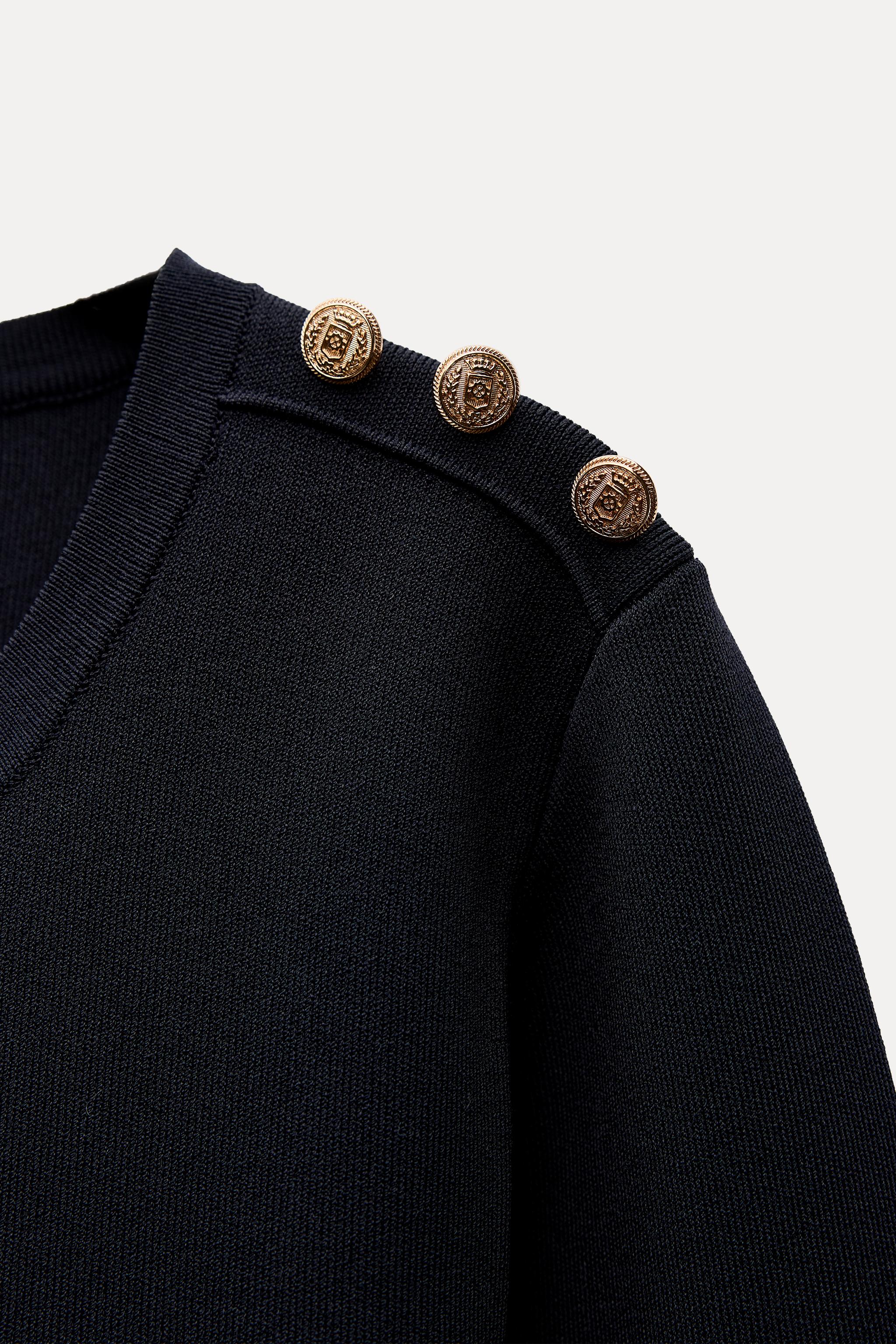 ショートプリーツニットワンピース - ネイビーブルー | ZARA ショートプリーツニットワンピース - ネイビーブルー | ZARA