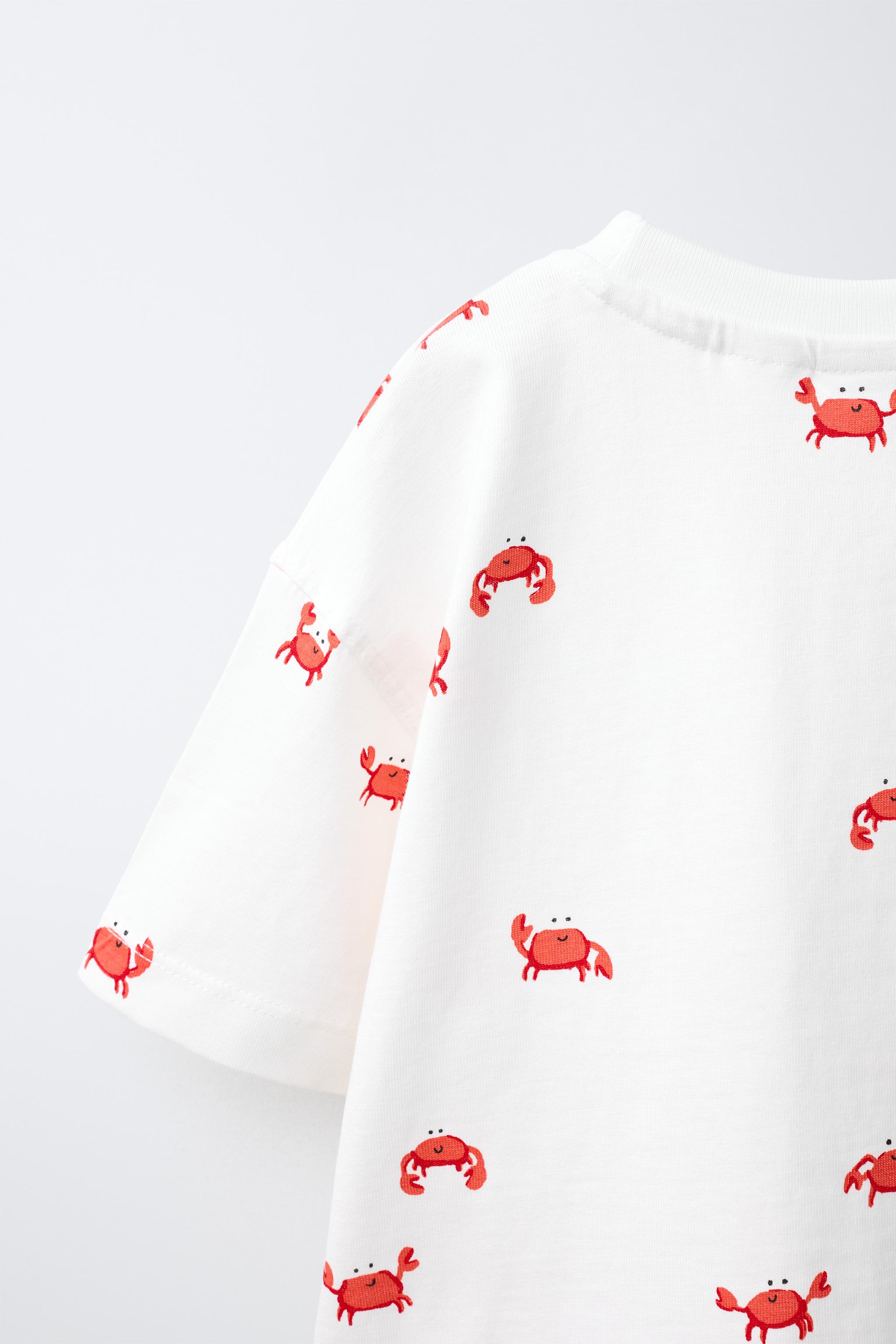 T-SHIRT IMPRIMÉ CRABES