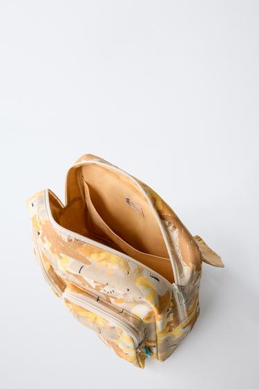 ANIMAL PRINT BACKPACK - Camel Brown by Zara - Image 2