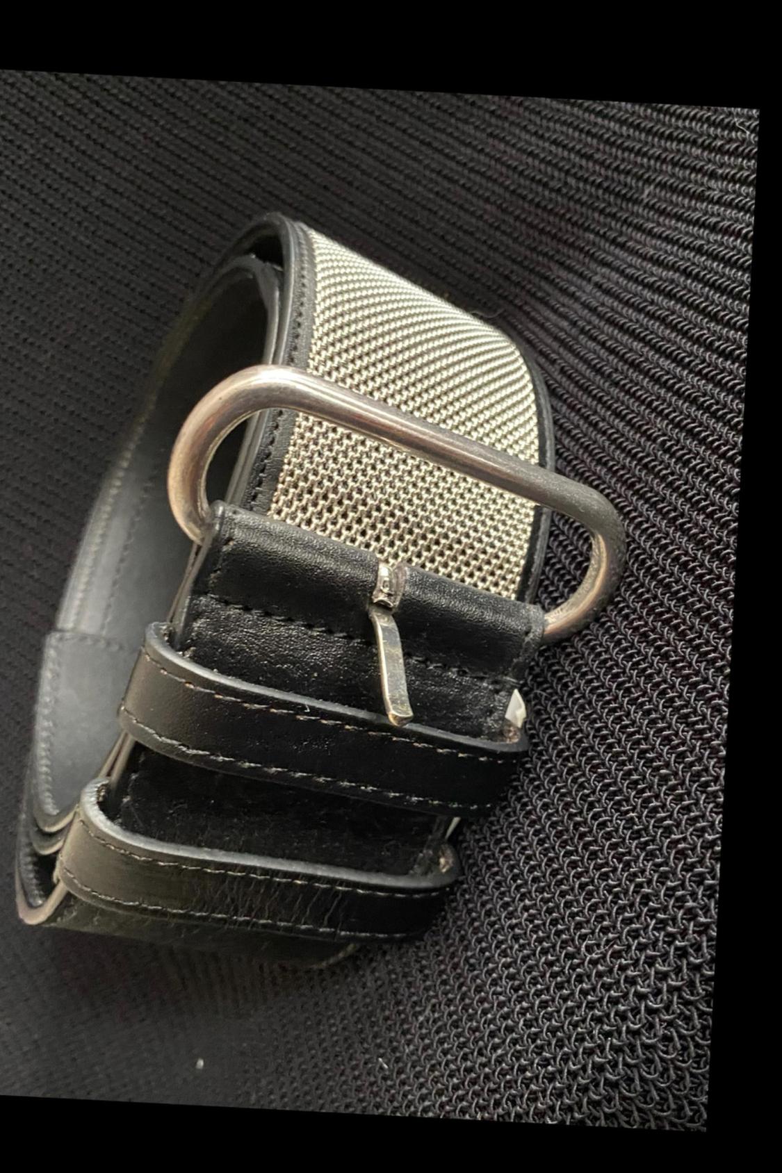 LEATHER METAL MESH BELT