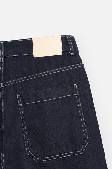JEAN WIDE LEG BAGGY - Bleu marine de Zara - Image 9