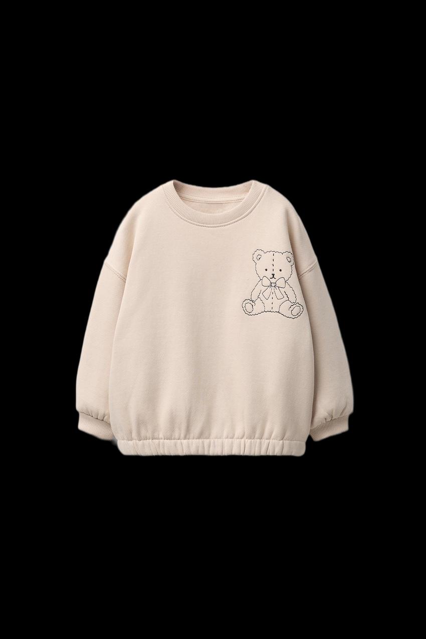CONTRAST EMBROIDERED SWEATSHIRT