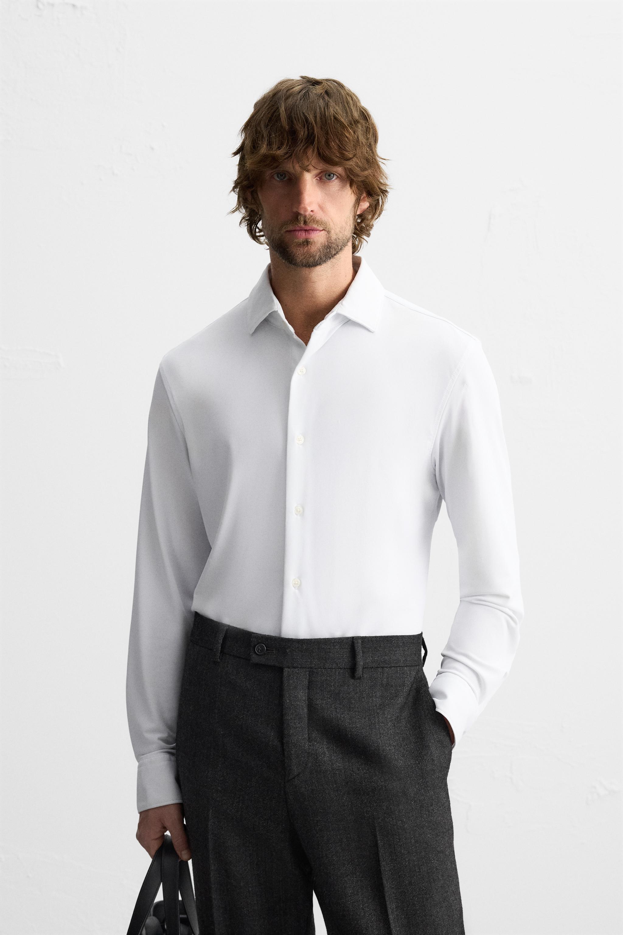 Men s Slim Fit Shirts Explore our New Arrivals ZARA United States