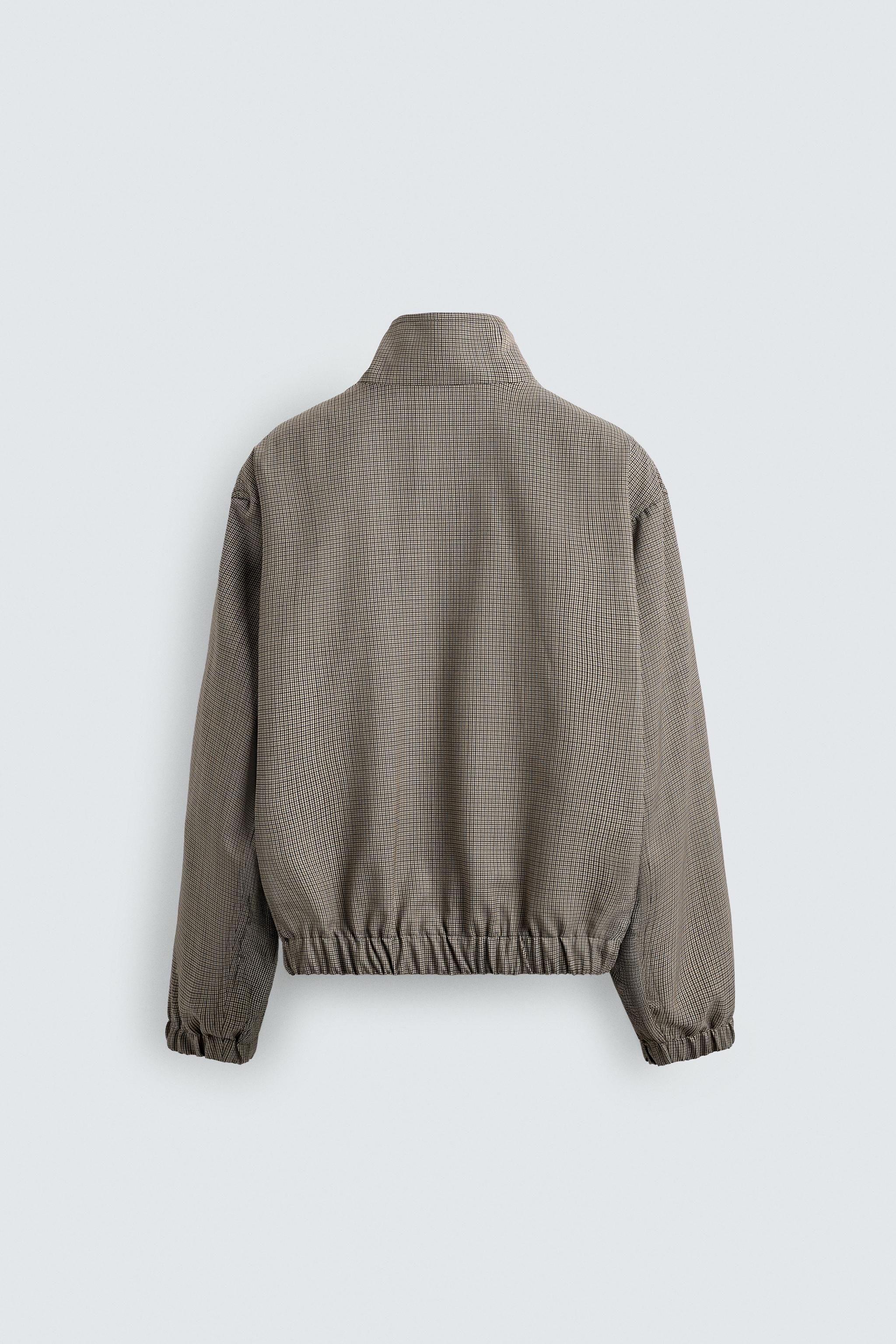 HOUNDSTOOTH RELAXED FIT JACKET